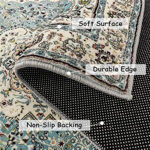 Persian Floral Medallion Area Rug - 3x5  Entry Throw Rug Turkish Indoor Rug